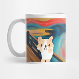 Corgi in The echo of The Scream Mug